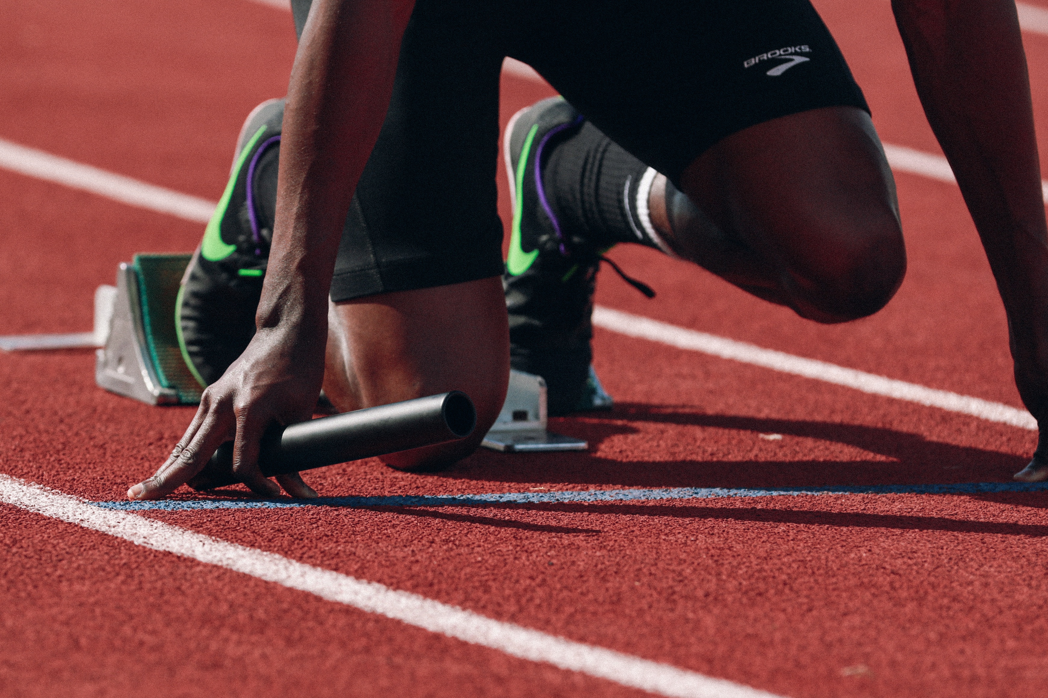 a running athlete